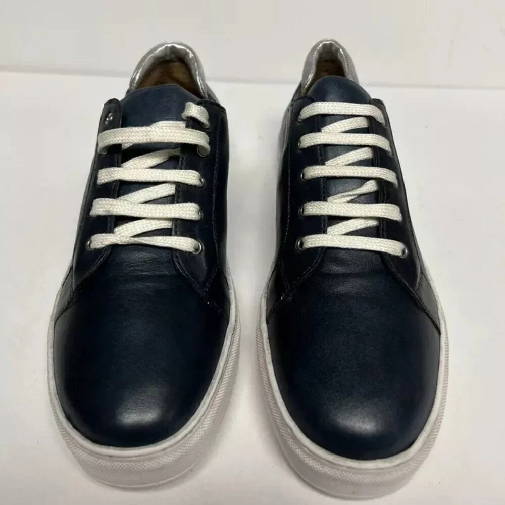 SoftWalk Womens Indio Sneaker Navy Size 9.5 M